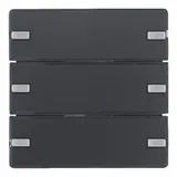 BERKER 80143326 KNX easy Tastsensor Komfort Q.1/Q.3 3-fach | anthrazit samt lackiert