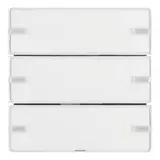 BERKER 80143329 KNX easy Tastsensor Komfort Q.1/Q.3 3-fach | polarweiß samt