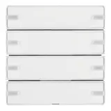 BERKER 80144329 KNX easy Tastsensor Komfort Q.1/Q.3 4-fach | polarweiß samt