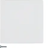 BERKER 85141129 Elektronik-Taste Serie Q 1-fach | polarweiß samt