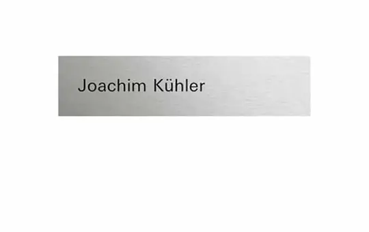 GIRA 5549920 Ruftaste beschreibbar System 106 edelstahl