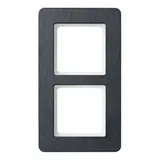 BERKER 10126030 Abdeckrahmen Q.7 2-fach | anthrazit/schiefer natur