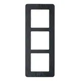 BERKER 10136030 Abdeckrahmen Q.7 3-fach | anthrazit/schiefer natur