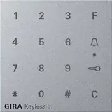 GIRA 851326 Keyless-In Codetastatur-Abdeckung System 55 alu