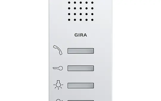 GIRA 125003 Wohnungsstation System 55 Audio | reinweiß glänzend | keine