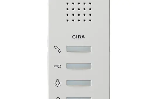 GIRA 125027 Wohnungsstation System 55 Audio | reinweiß seidenmatt | keine