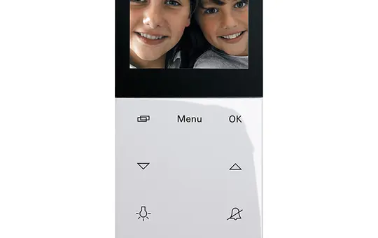 GIRA 123903 Wohnungsstation System 55 Video | reinweiß glänzend | 2,2 Zoll
