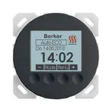BERKER 20462045 Temperaturregler Serie 1930 Display | schwarz glänzend