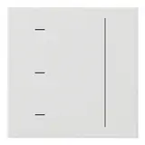 GIRA 536503 Touchaufsatz System 3000 System 55 reinweiß glänzend