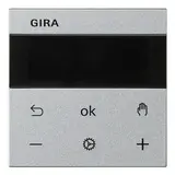 GIRA 539326 Raumtemperaturregler System 3000 System 55 230 V, Kühlfunktion, Display | alu