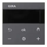 GIRA 539328 Raumtemperaturregler System 3000 System 55 230 V, Kühlfunktion, Display | anthrazit