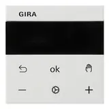 GIRA 539327 Raumtemperaturregler System 3000 System 55 230 V, Kühlfunktion, Display | reinweiß seidenmatt