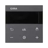 GIRA 539428 Raumtemperaturregler System 3000 System 55 Display, Bluetooth | anthrazit