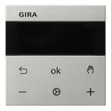 GIRA 5394600 Raumtemperaturregler System 3000 System 55 Display, Bluetooth | edelstahl