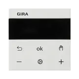 GIRA 539427 Raumtemperaturregler System 3000 System 55 Display, Bluetooth | reinweiß seidenmatt