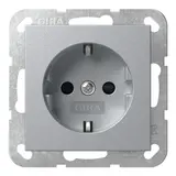 GIRA 445326 SCHUKO-Steckdose System 55 Berührungsschutz | alu
