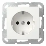 GIRA 445327 SCHUKO-Steckdose System 55 Berührungsschutz | reinweiß seidenmatt