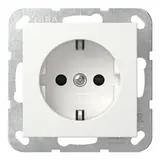 GIRA 475503 SCHUKO-Steckdose System 55 Berührungsschutz, ohne Krallen | reinweiß glänzend