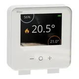 SCHNEIDER CCTFR6400 Wiser Raumthermostat Display, Feuchtesensor | weiß
