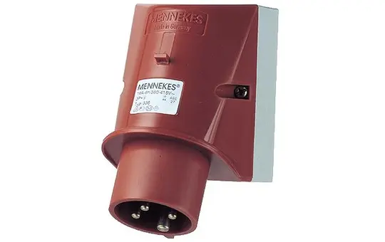 MENNEKES 348 Wandgerätestecker 32 A, 4-polig, 400 V