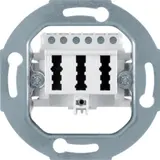 BERKER 450009 Telefondose Serie 1930 3 x 6/6 NFN | cremeweiß