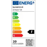 HERA 20202580402 LED-Unterbauleuchte ModuLite F 18W, 3000 K, warmweiß | 1200 mm