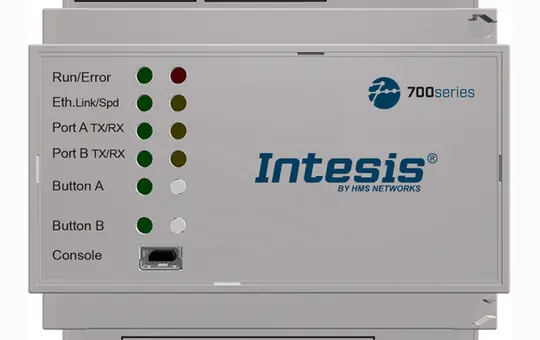 INTESIS IN701KNX1000000 KNX-Protokollübersetzer Seriell/IP 100 Punkte