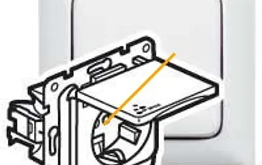 LEGRAND 776708 SCHUKO-Steckdose Creo IP44, Berührungsschutz, Klappdeckel | ultraweiß
