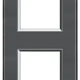 LEGRAND LNA4802M2KF Abdeckrahmen LivingLight 2-fach | rauchgrau