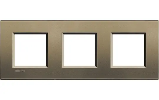 LEGRAND LNA4802M3SQ Abdeckrahmen LivingLight 3-fach | mattbronze