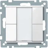 MERTEN 617219 KNX-Tastsensor Plus System M 2-fach | polarweiß glänzend