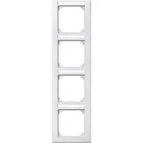MERTEN 474419 beschr. Abdeckrahmen M-Smart 4-fach, senkrecht | polarweiß matt