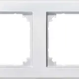 MERTEN 484219 Abdeckrahmen M-Smart 2-fach | polarweiß matt