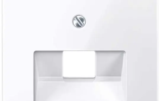 MERTEN 296225 Netzwerkabdeckung System M 1-fach | aktivweiß glänzend