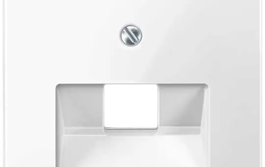MERTEN 296219 Netzwerkabdeckung System M 1-fach | polarweiß glänzend