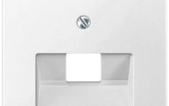 MERTEN 298319 Netzwerkabdeckung System M 1-fach | polarweiß matt