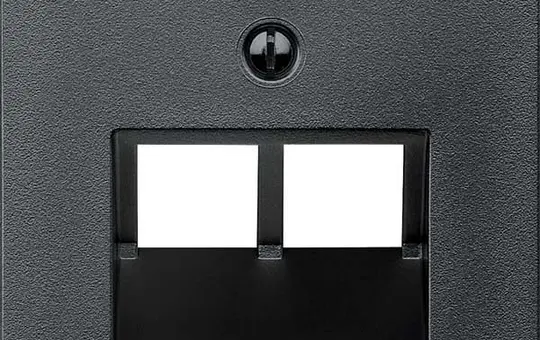 MERTEN 298014 Netzwerkabdeckung System M 2-fach | anthrazit