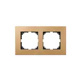 MERTEN MEG4052-3470 Abdeckrahmen M-Plan Echtholz 2-fach | buche
