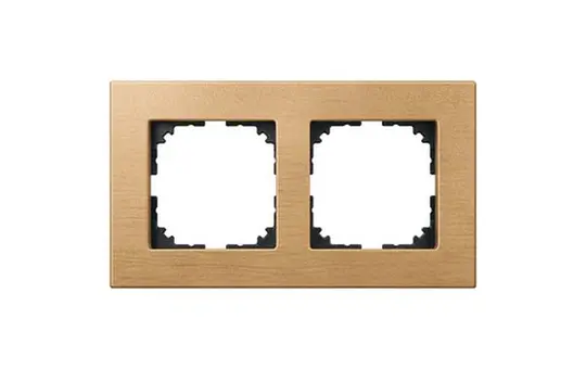 MERTEN MEG4052-3470 Abdeckrahmen M-Plan Echtholz 2-fach | buche