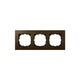 MERTEN MEG4053-3473 Abdeckrahmen M-Plan Echtholz 3-fach | walnuss