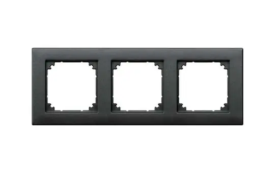MERTEN 486314 Abdeckrahmen M-Plan 3-fach | anthrazit