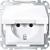 MERTEN MEG2314-0325 SCHUKO-Steckdose System M IP44, Klappdeckel | aktivweiß glänzend