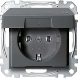 MERTEN MEG2314-0414 SCHUKO-Steckdose System M IP44, Klappdeckel | anthrazit