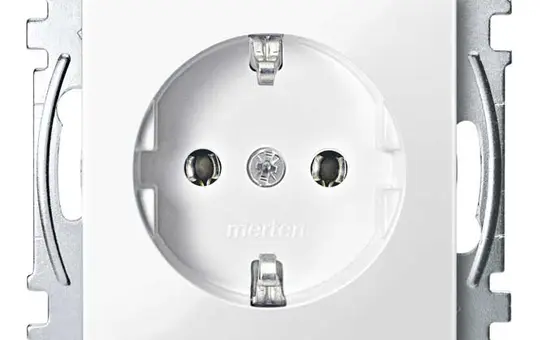 MERTEN MEG2301-0319 SCHUKO-Steckdose System M Standard | polarweiß glänzend