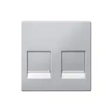 MERTEN MEG4562-0460 Modular-Jack-Abdeckung System M Standard | aluminium