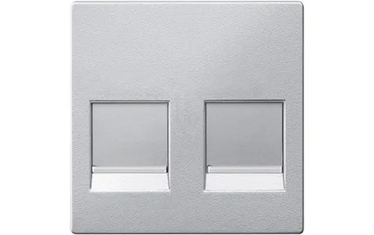 MERTEN MEG4562-0460 Modular-Jack-Abdeckung System M Standard | aluminium
