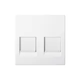 MERTEN MEG4562-0419 Modular-Jack-Abdeckung System M Standard | polarweiß matt