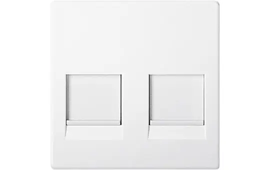 MERTEN MEG4562-0419 Modular-Jack-Abdeckung System M Standard | polarweiß matt