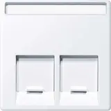 MERTEN MEG4574-0325 Abdeckung SE-Connector System M 2-fach | aktivweiß glänzend
