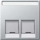MERTEN MEG4574-0460 Abdeckung SE-Connector System M 2-fach | aluminium